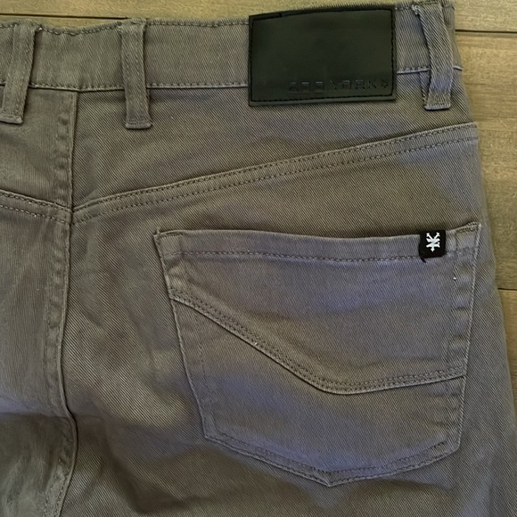 Zoo York W36/31 grey cotton/spandex zip up  pants - Picture 9 of 10